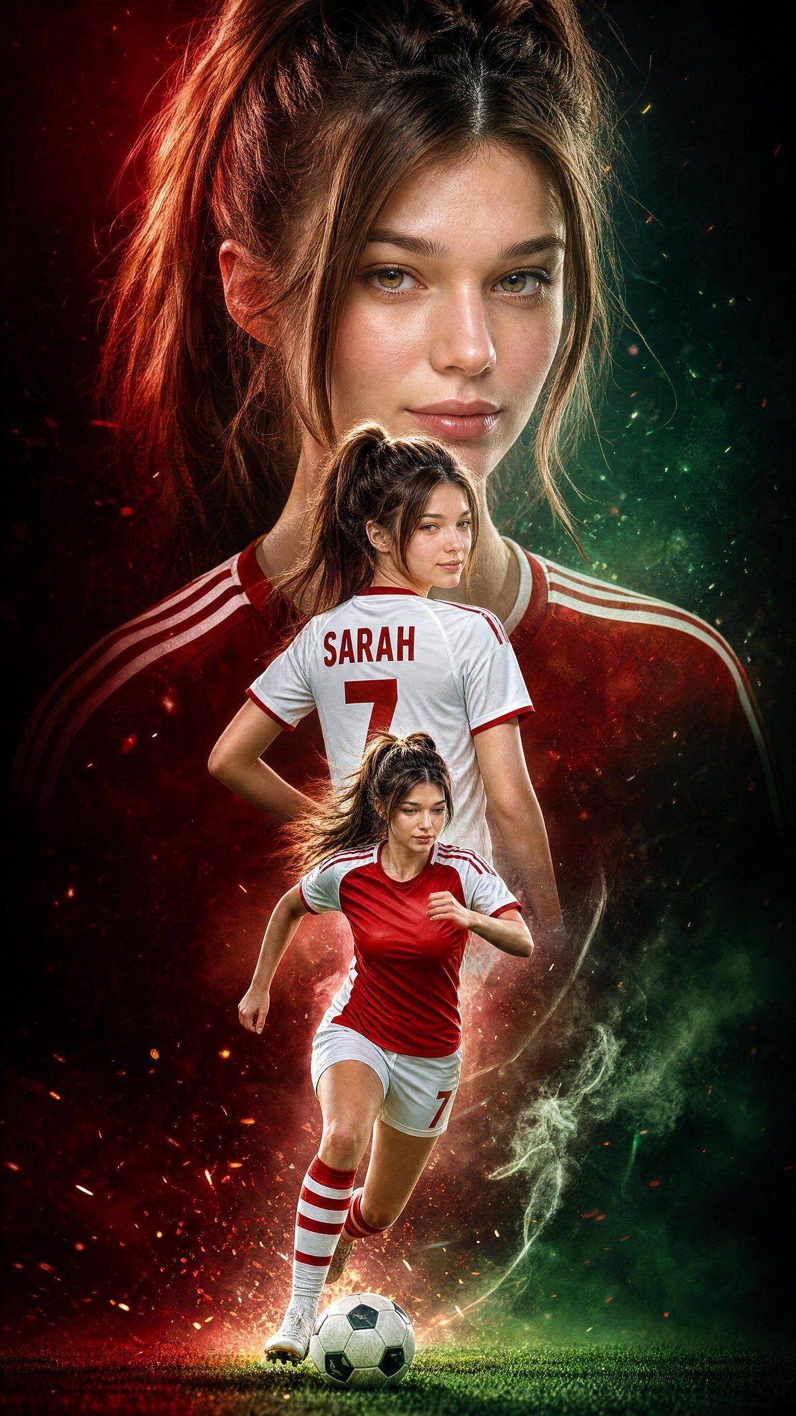 Triple Exposure Sports Poster