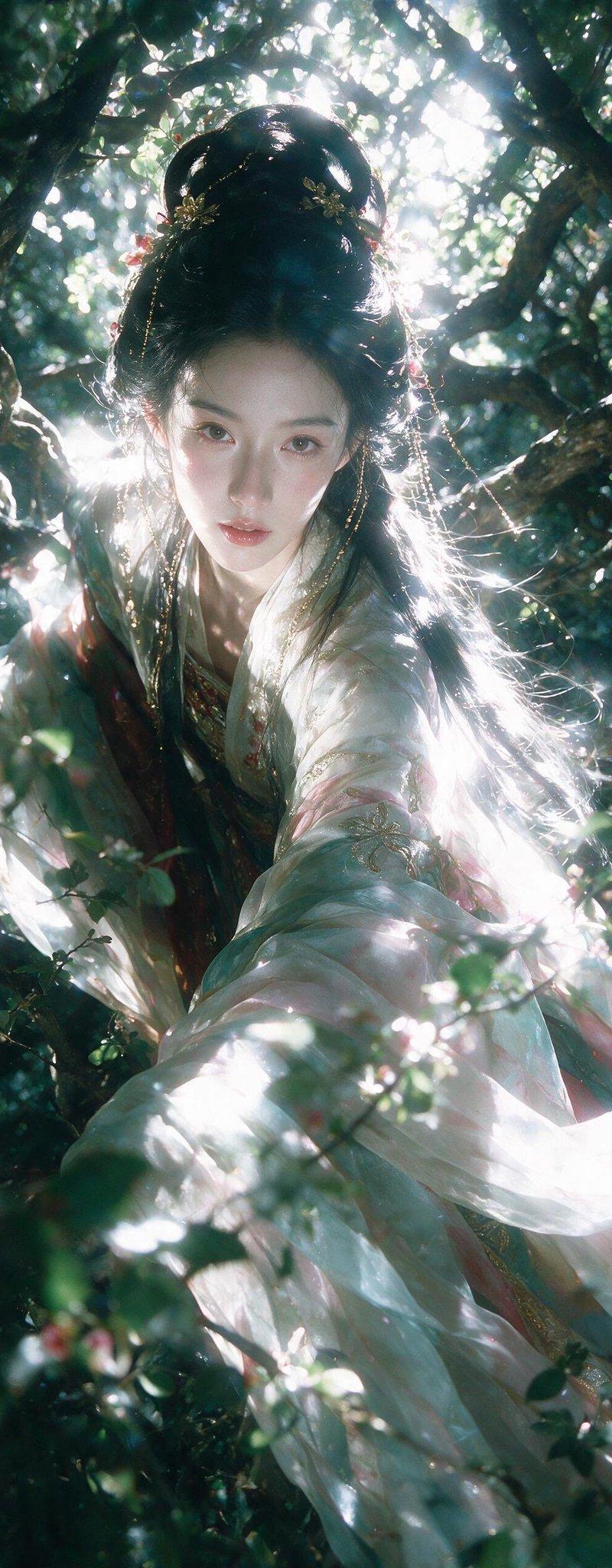 森林女神奇幻汉服肖像