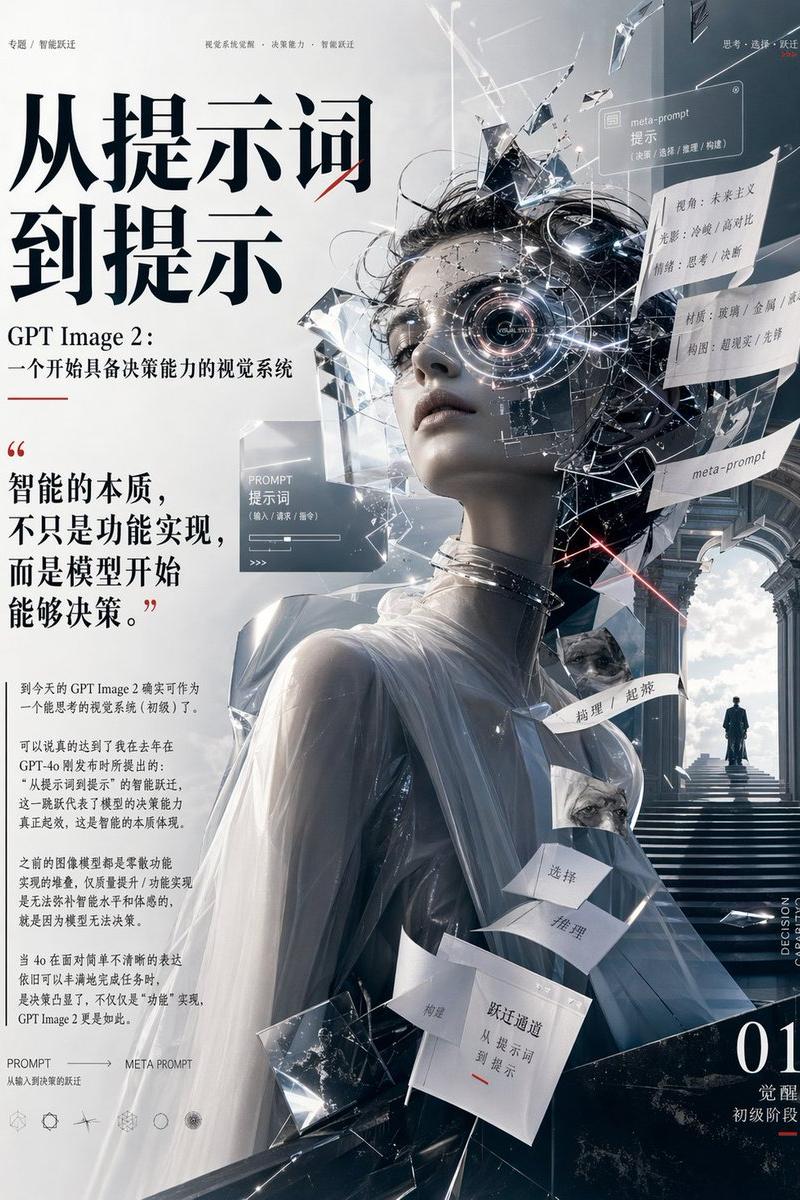 未来主义 AI 编辑海报