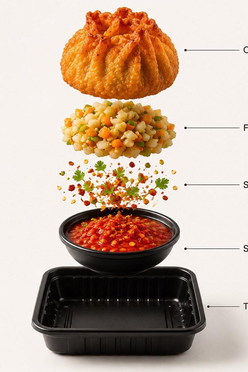 街头美食摄影与信息图设计