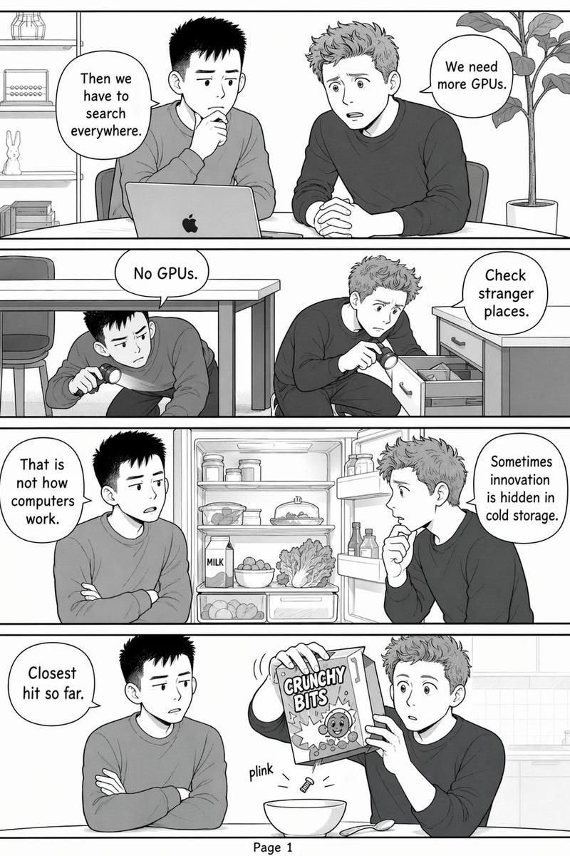 有趣的 GPU 搜索漫画页面