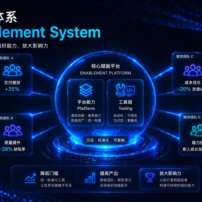 未来感企业赋能信息图