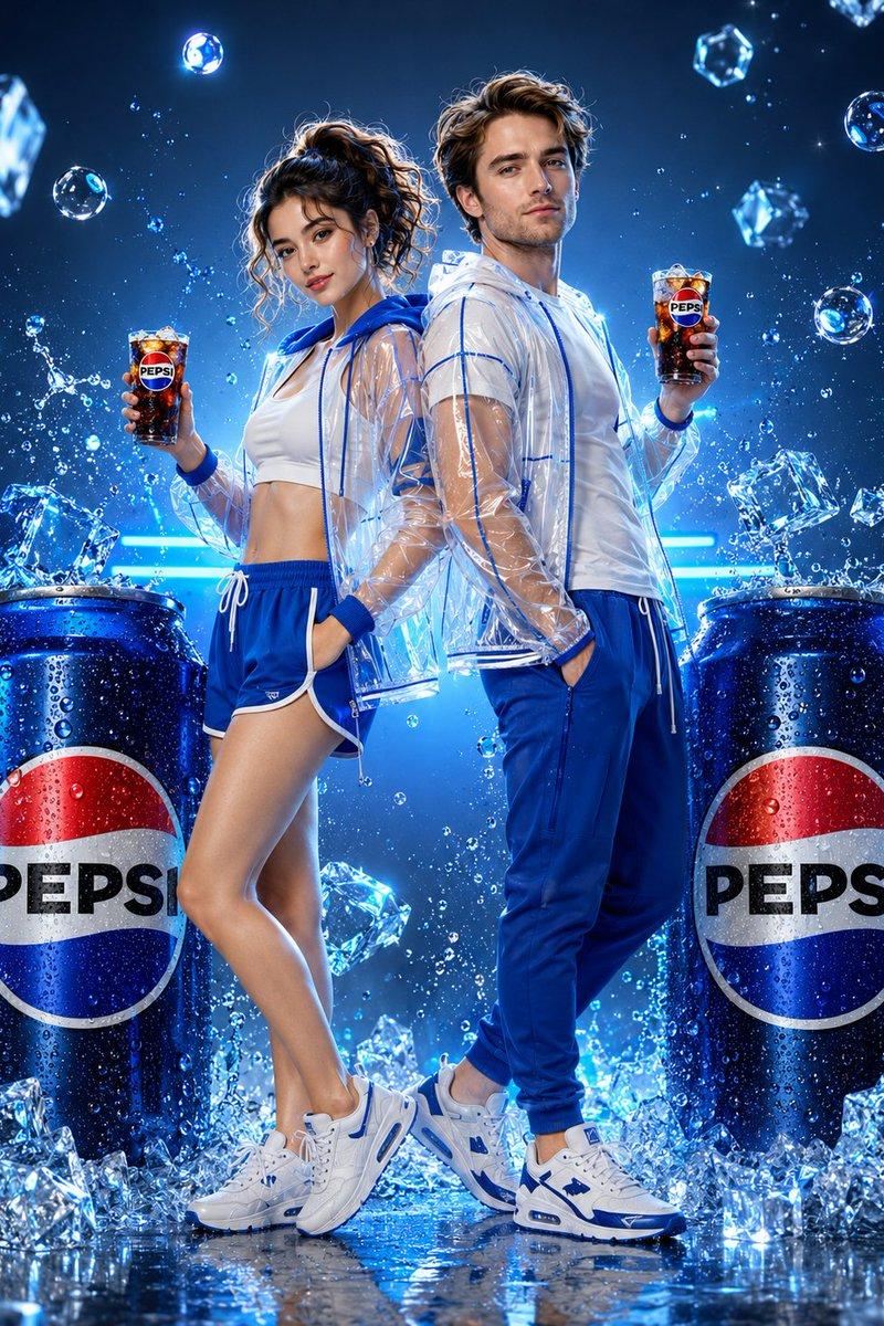 未来感 PVC 时尚双人广告