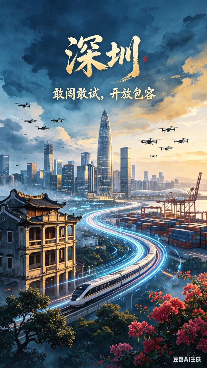 未来感深圳城市海报