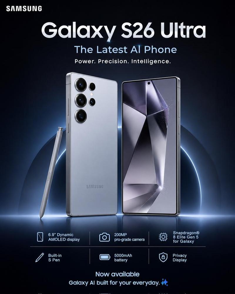 Samsung Galaxy S26 Ultra 海报