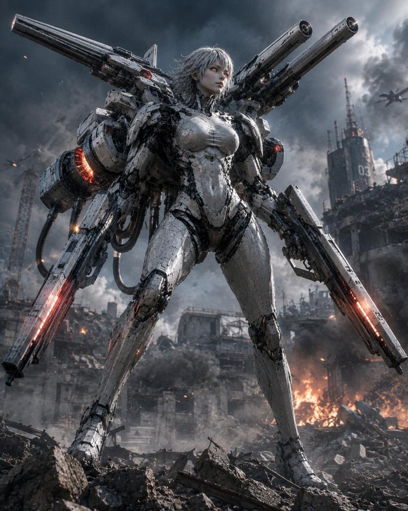 巨型机器人拦截姿态