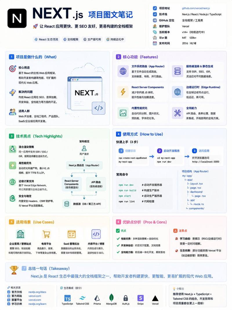 GitHub 项目信息图海报
