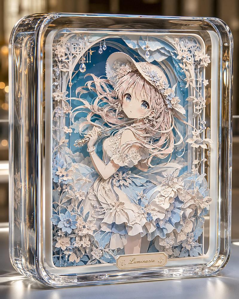 玻璃纸艺动漫影盒