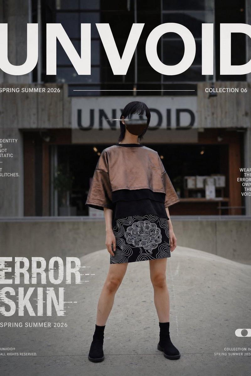 UNVOID Glitch 街头服饰海报