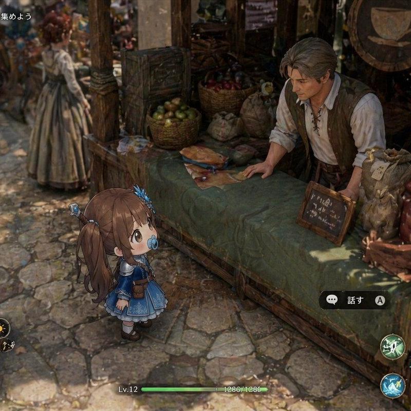 等距视角奇幻 RPG 市场 Bug 场景