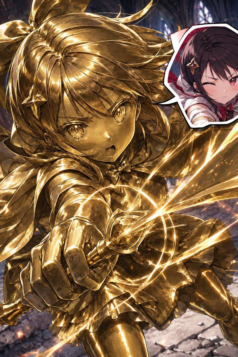 金色魔法少女动作关键视觉图