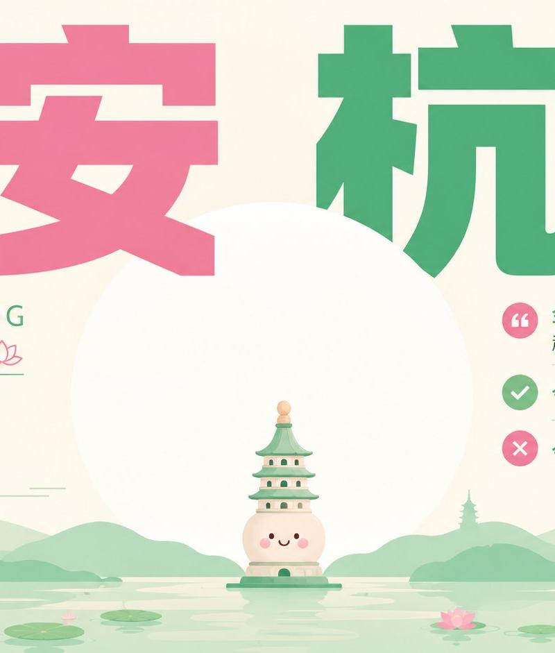 治愈系“早安杭州”海报
