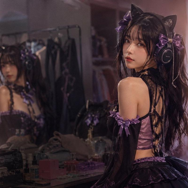 哥特猫娘 Cosplay 试衣间