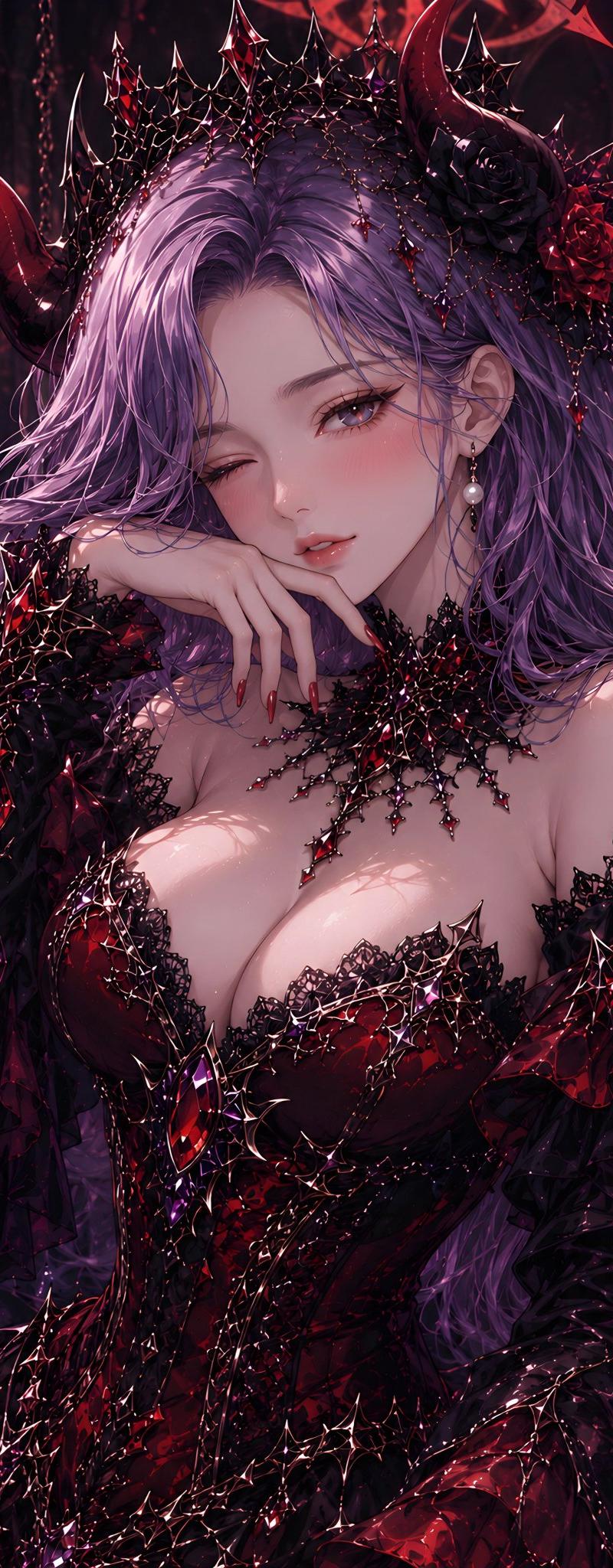 哥特恶魔女王肖像