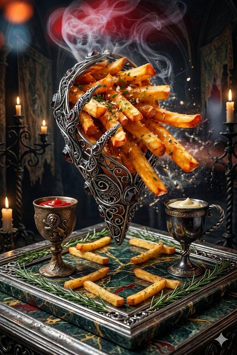 哥特奇幻风格美食摄影