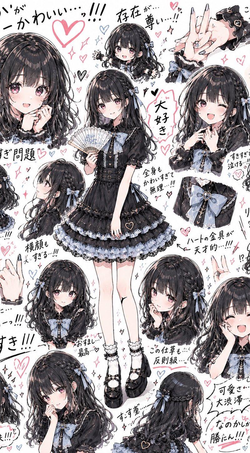 哥特萝莉风格角色设定表