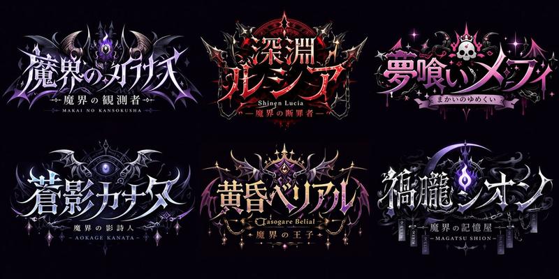 哥特风 VTuber Logo 网格