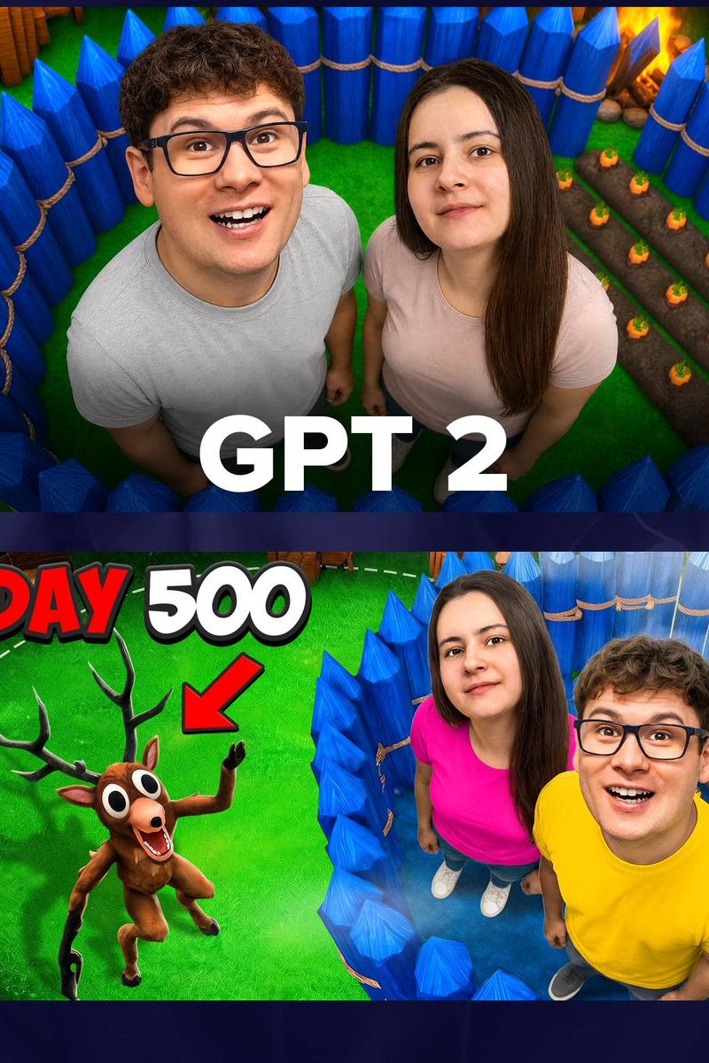 GPT 2 Day 500 Gaming Thumbnail