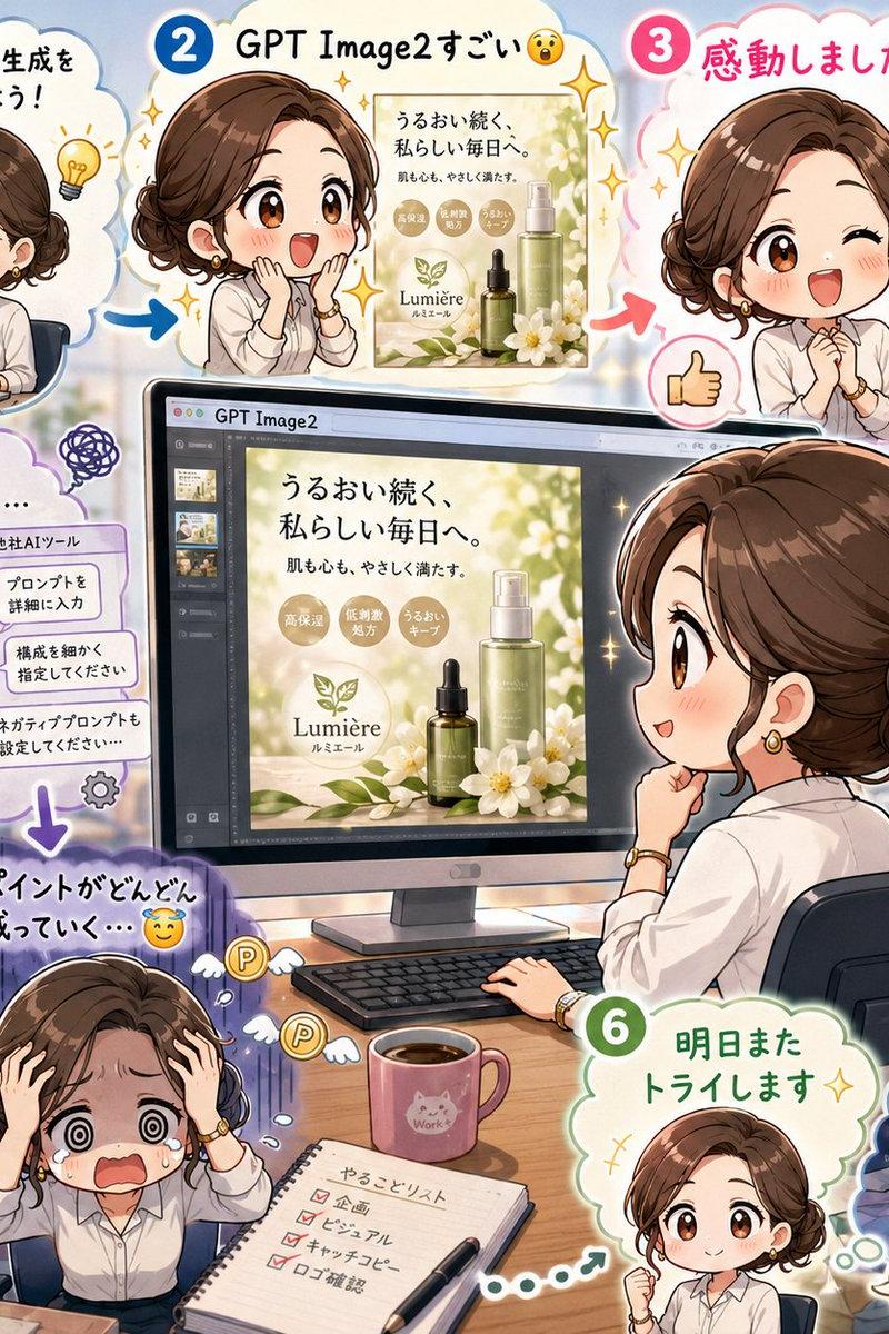 日文 GPT Image2 营销漫画
