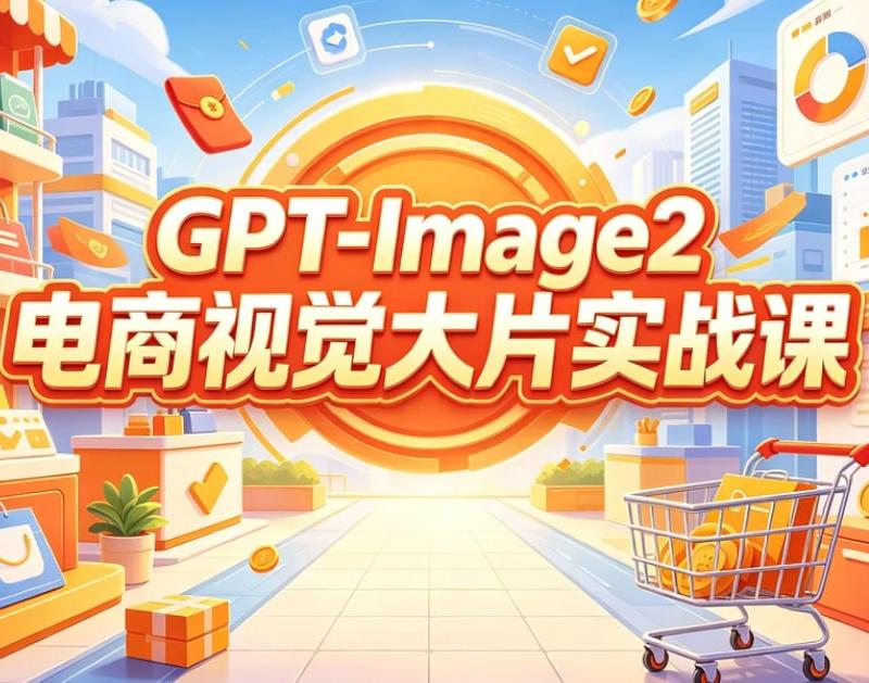 GPT-Image2 电商课程横幅