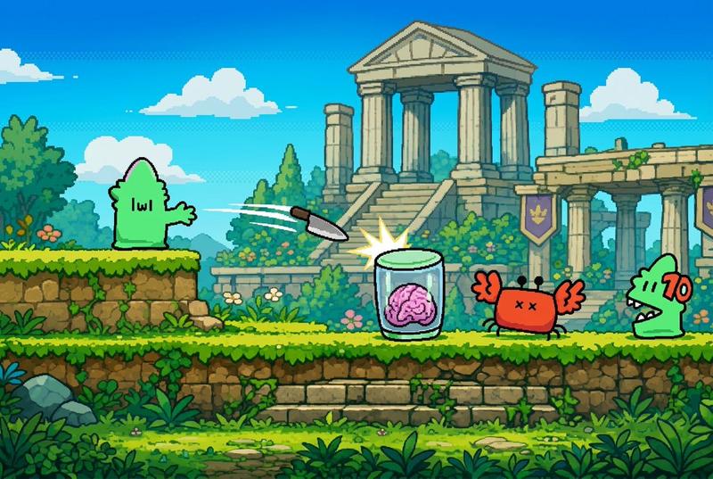 Graffiti Creature Pixel Platformer