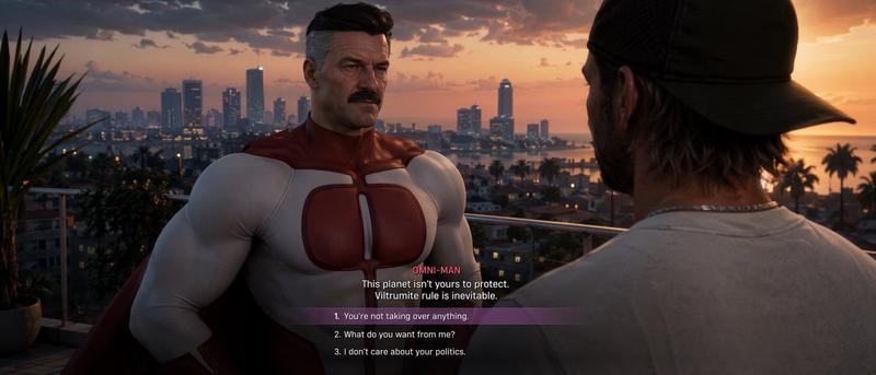 GTA 风格对话截图