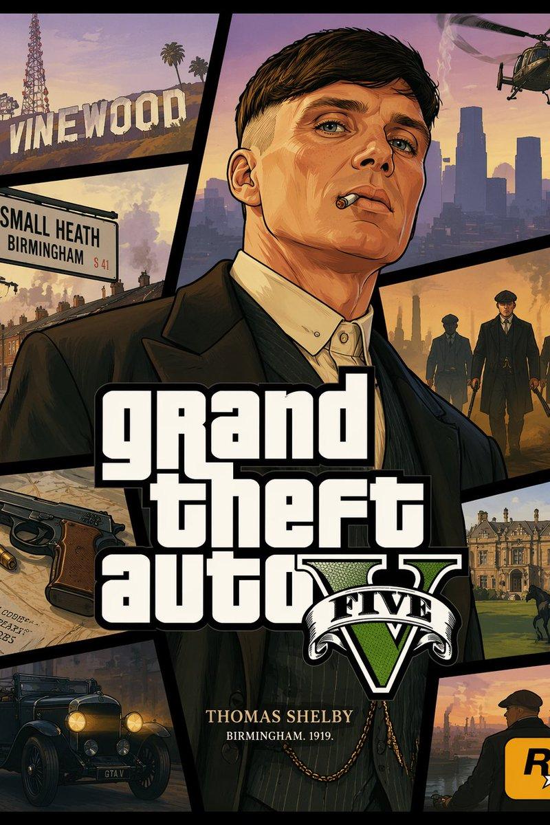 GTA V 风格跨界封面艺术