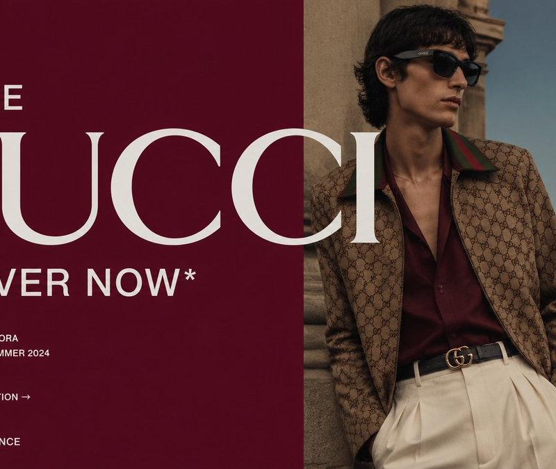 Gucci 奢华宣传海报