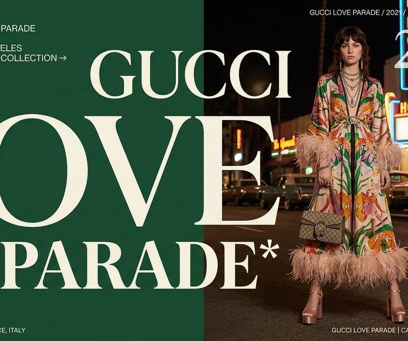 Gucci Love Parade 时尚海报