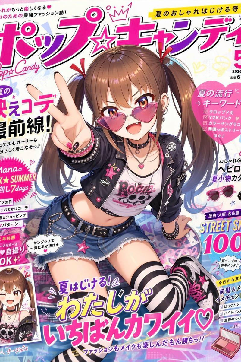 Pop Candy Gyaru Magazine Cover