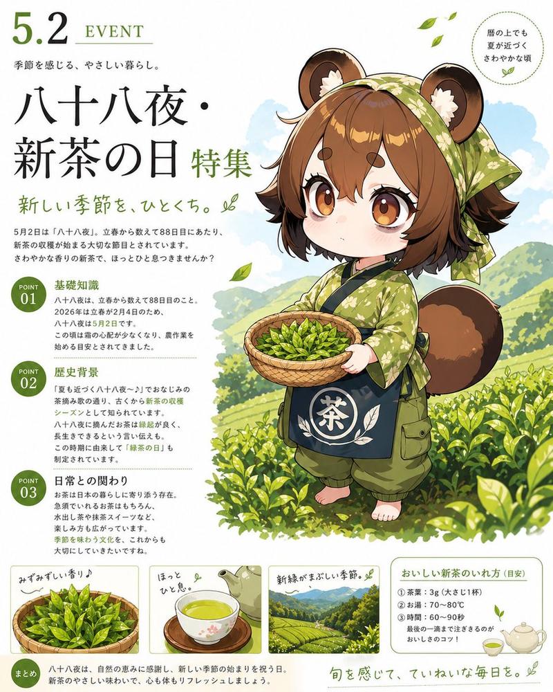 Tanuki 新茶日海报