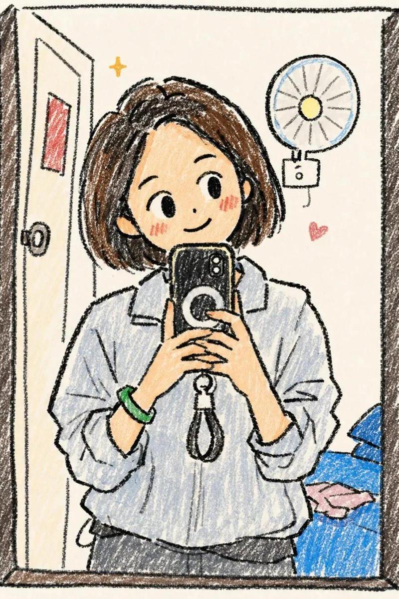 Q 版少女速写涂鸦
