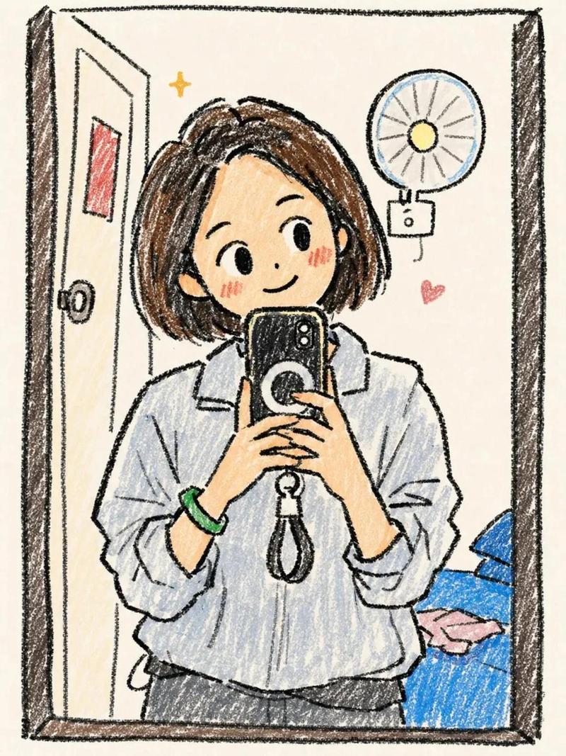 Q 版少女速写涂鸦