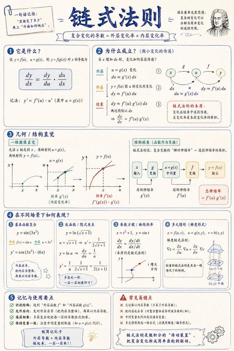 数学可视化信息图提示词