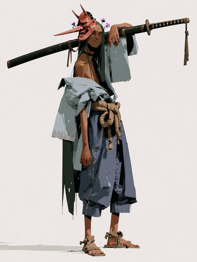 快乐天狗武士概念艺术
