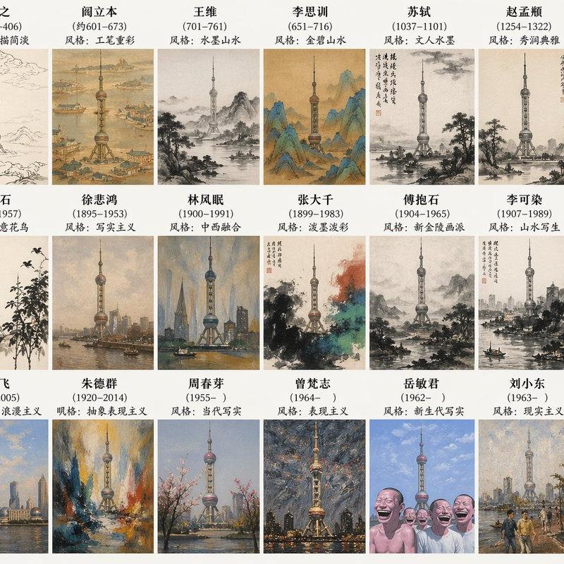 历史艺术家风格地标