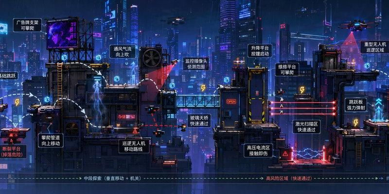 超宽横版游戏关卡概念