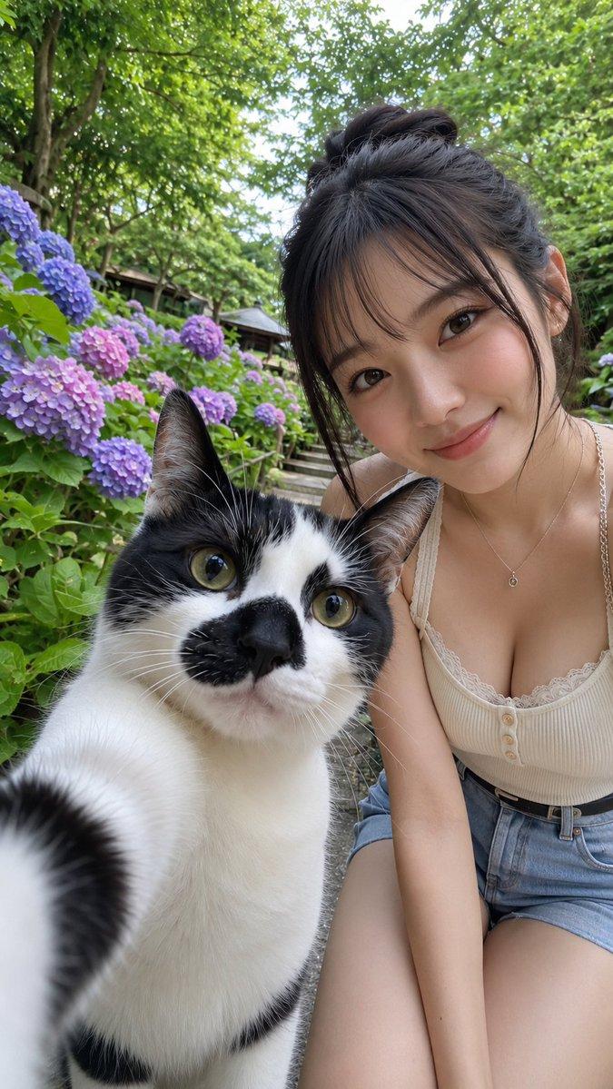 日系猫咪自拍