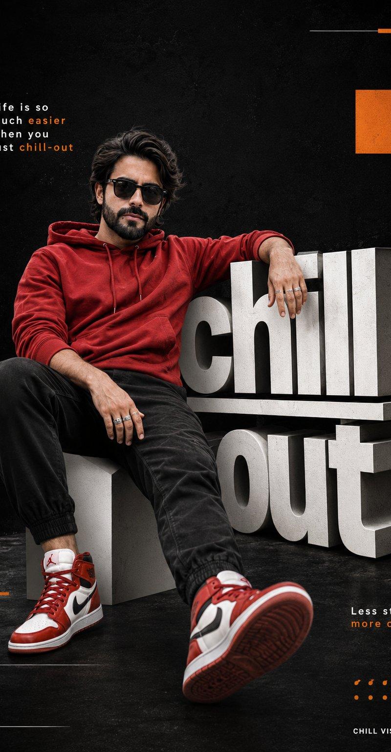 超写实 Chill-out 电影感海报