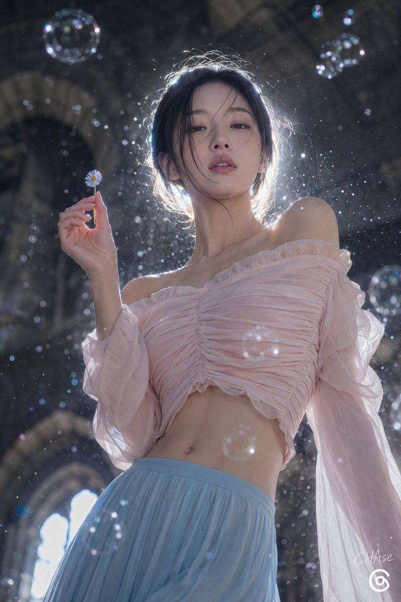 超写实梦幻低角度人像