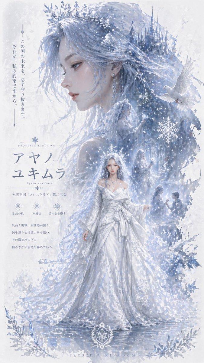 冰雪王国公主奇幻海报