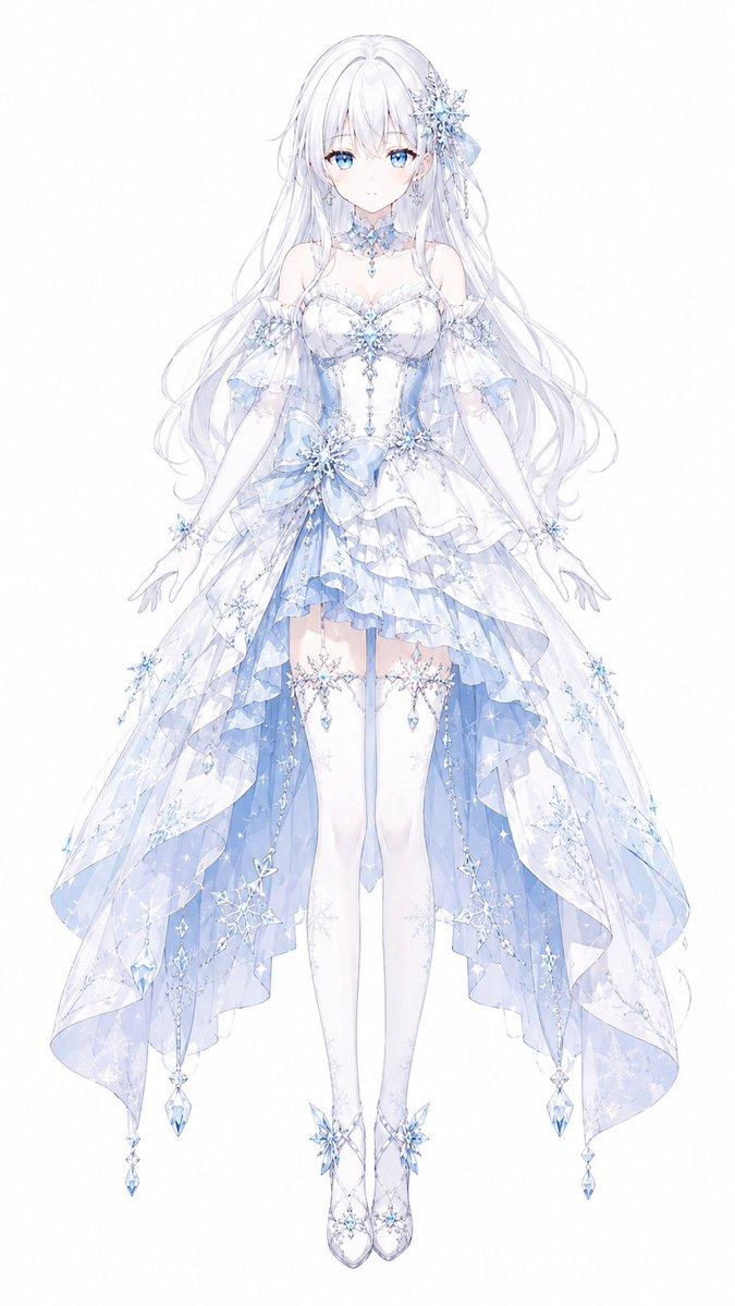 冰雪魔法少女设计