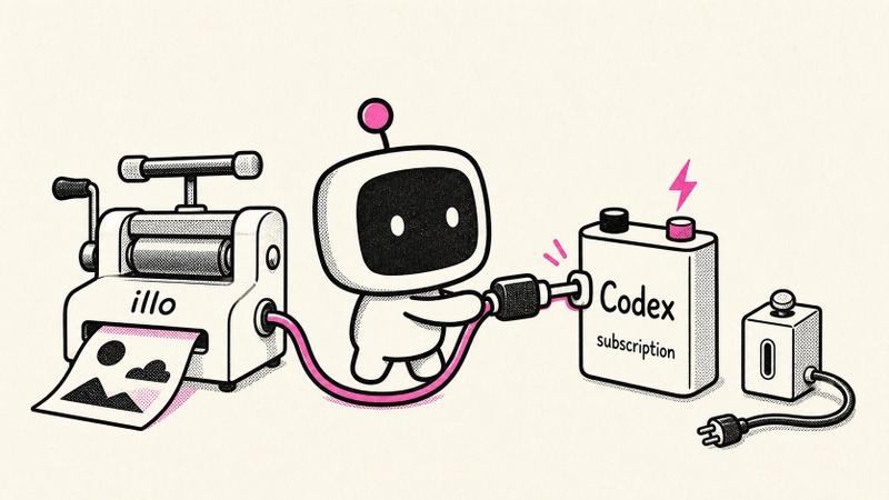 使用 Codex 为 Illo 供电的复古机器人