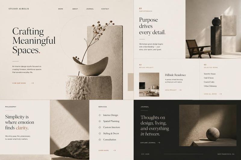Minimal Interior Studio Website