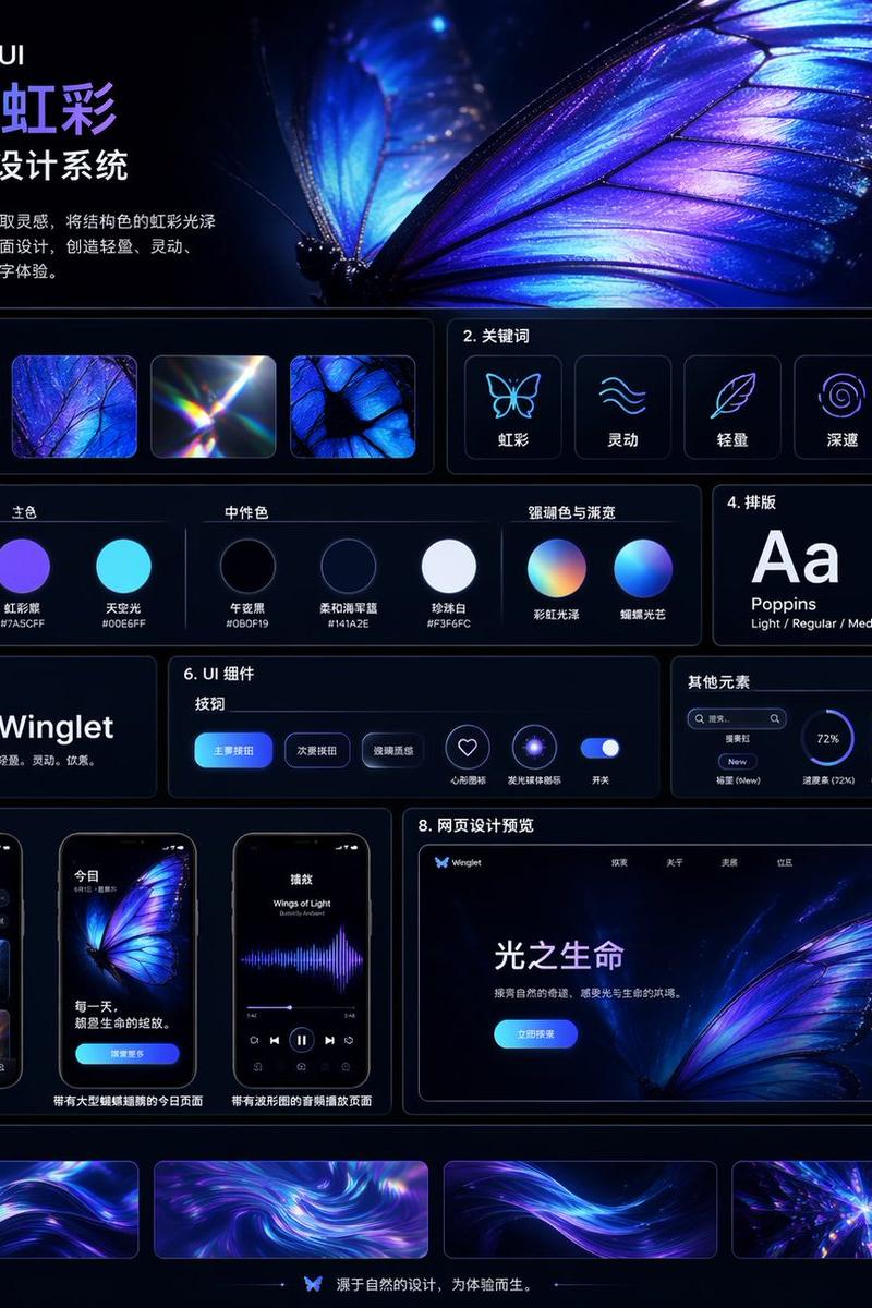 Iridescent Butterfly UI System 项目
