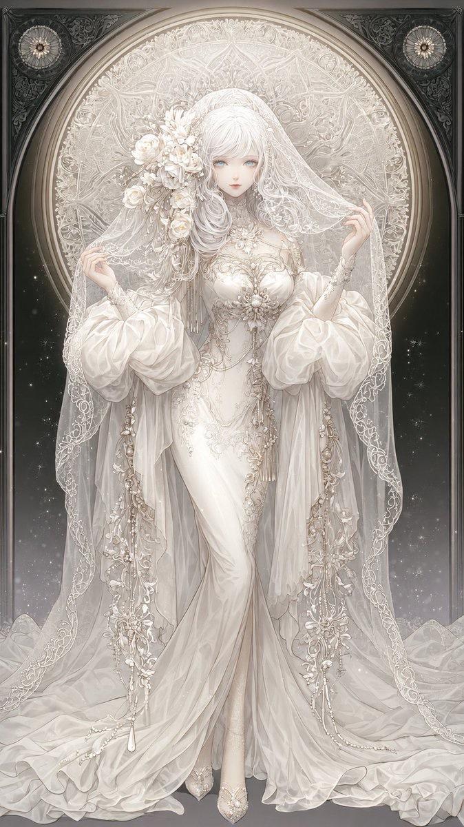 象牙色服饰女神