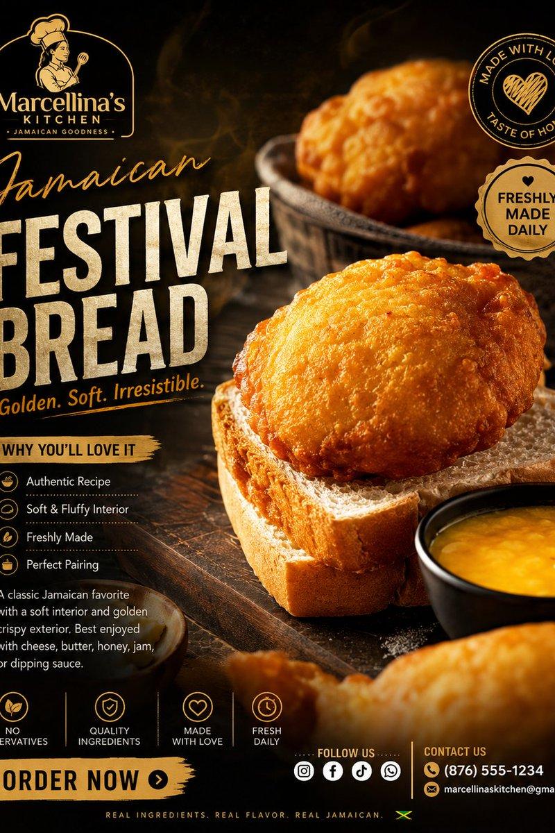 奢华牙买加 Festival Bread 海报