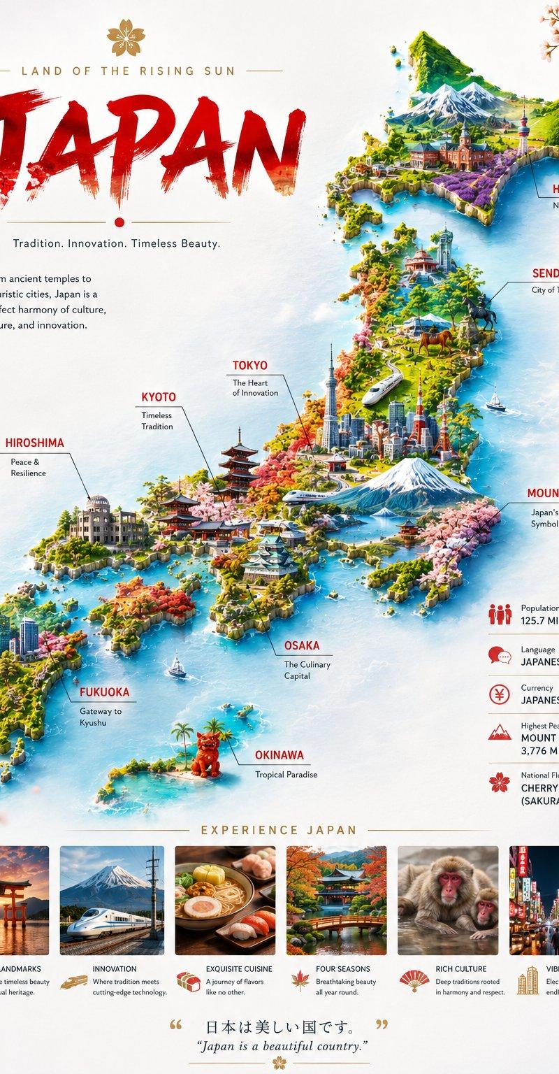 日本旅游海报信息图