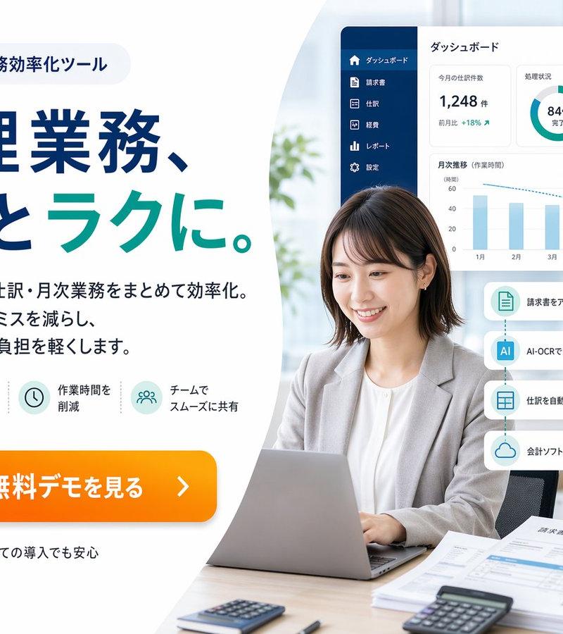 日本会计 SaaS 英雄横幅广告