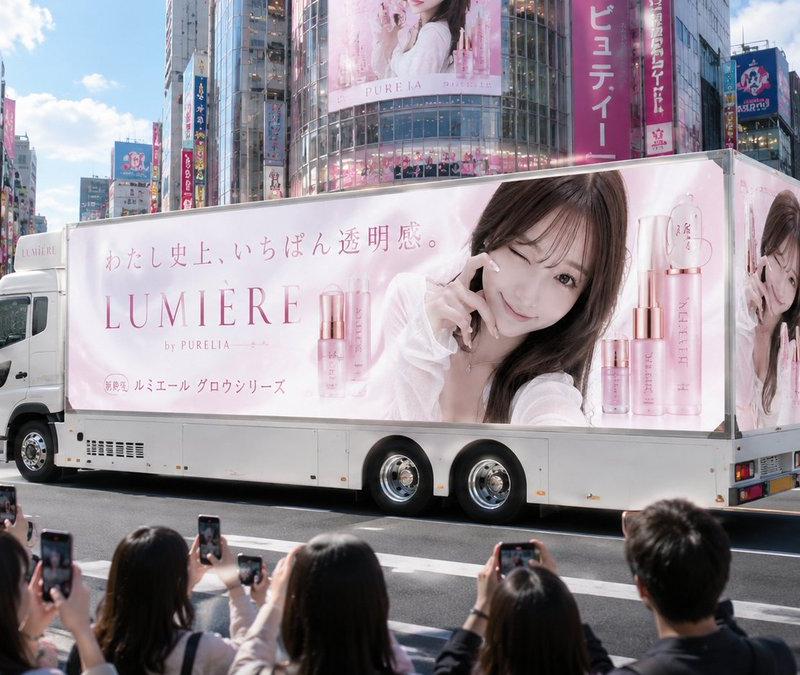 日本美妆广告宣传车
